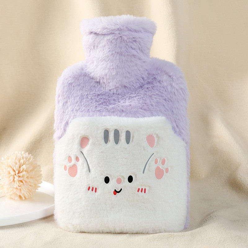 A purple kitten that can be touched