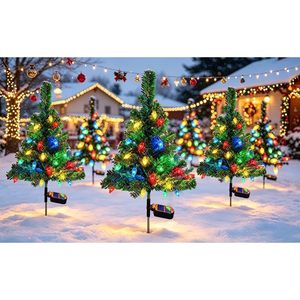 Windpnn 2Pack Solar Christmas <b>Tree</b> <b>Lights</b> Outdoor Decorations 40 <b>Led</b> Strawberry <b>Lights</b> Waterproof Garden Pathway <b>Lights</b> - Product Image 2