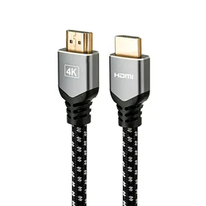 Il cavo Hdmi maschio-maschio intrecciato 3d ad alta velocità personalizzato 4k collega la scatola Tv del Computer per la casa