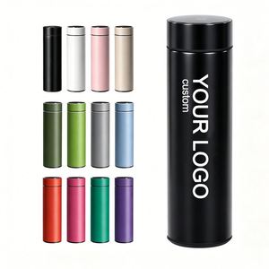 Botella de Agua Inteligente Clásica de 500 ml, de Acero Inoxidable, Doble Pared, Aislada al Vacío, con Pantalla LED de Temperatura, para Camping - Product Image 1