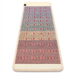 Luxuryade A063 Bio hồng ngoại nước nóng thạch anh tím pha lê Mat cầu vồng 8 đá quý đá pemf Photon liệu pháp ánh sáng màu đỏ nệm - Product Image 4