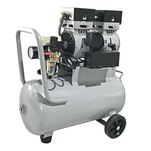 Top fabricante pistão 24l ar compressor silencioso portátil 1hp óleo livre compressor