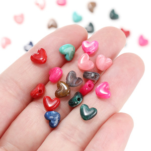 Acrylic Heart <b>Beads</b> 10mm Loose <b>Beads</b> For Jewelry Making DIY Craft Supplies - Product Image 2