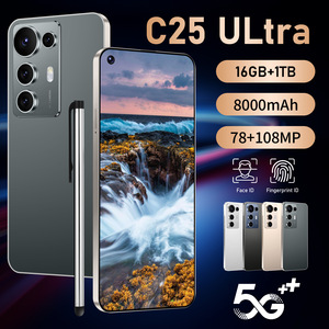 Mới xuyên biên giới C25 siêu thực 4G LTE 7.3 inch 4K 120Hz màn hình lớn 108mp Android điện thoại thông minh tiếng anh nhà máy giá bán buôn - Product Image 2