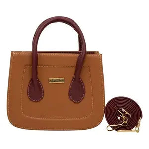 Bolso Bandolera Fana Liz Camel con Asa Única, Estilo Vintage, Cuero Genuino, Impermeable, para Uso Diario - Product Image 4
