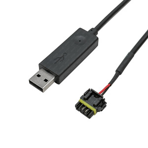 สายเชื่อมต่อ USB กับ ECU รถยนต์ ยาว 1 เมตร ฉนวน PVC แกนทองแดง 12V สายส่งสัญญาณ - Product Image 1