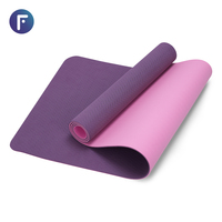 Tapete de Yoga Antideslizante de TPE de Alta Calidad, Personalizable, de 3mm, para Pilates y Entrenamiento, Uso Universal