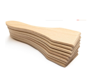 Espátula de Raclette de madera Raspadores de madera de haya lisos Seguro para sartenes Ideal para hornear Fondue de Raclette - Product Image 1