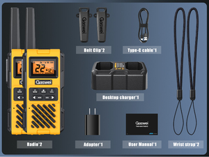 Bán hàng tốt nhất Long Range talkies walki talkies băng tần kép radio cầm tay hai cách phát thanh Analog không thấm nước Walkie Talkie - Product Image 6