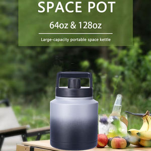 Gourde isotherme à double paroi en acier inoxydable 304, grande capacité (64 oz, 128 oz), pour le camping et les voyages - Product Image 4