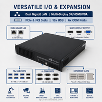 IPC-8207 2U 19 Inch Rackmount Industrial PC Chassis Mendukung Core I3/i5/i7/i9 Multi Display Dual LAN Remote Control Pabrik