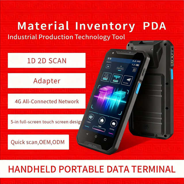 Handheld Barcode Data Collector, PDA, Eight-core Logistics Warehousing Inventory Scanner, Enterprise-level QR Code Smart Scanner