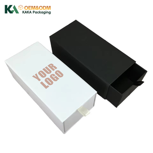 <span class=keywords><strong>Boîte</strong></span> à <span class=keywords><strong>tiroir</strong></span> coulissant personnalisée KAKA avec logo, <span class=keywords><strong>boîte</strong></span> rigide en carton pour bijoux, emballage de shampoing, <span class=keywords><strong>boîte</strong></span> cadeau, <span class=keywords><strong>boîte</strong></span> en papier noir et blanc avec ruban - Product Image 1