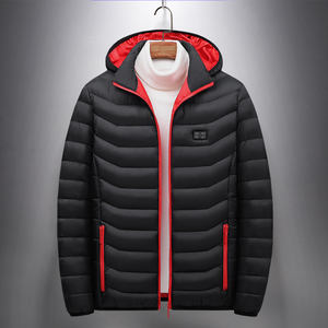 ANSZKTN-Manteau matelassé à 11 zones chauffantes USB pour hommes, veste chauffante rembourrée à capuche et recharge - Product Image 2