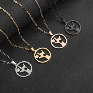 สร้อยคอสแตนเลสสไตล์ฮิปฮอป62แบบแฟชั่นจี้รูปการ์ตูนจี้รูปตัวเลขทำจากสแตนเลสสุดหรู<span class=keywords><strong>คู่</strong></span>รัก - Product Image 6