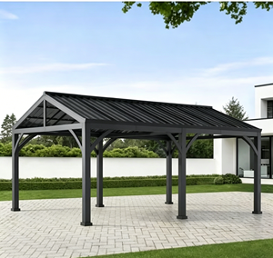 Modern Wind Resistant Steel Structure Carport Metal <b>Frame</b> Sun Shade Shelter - Product Image 3