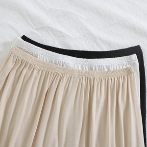 Robe de base doublée pour femme, mi-longue, style JK, transparente, anti-exposition, jupe courte doublée sûre mi-longue - Product Image 3