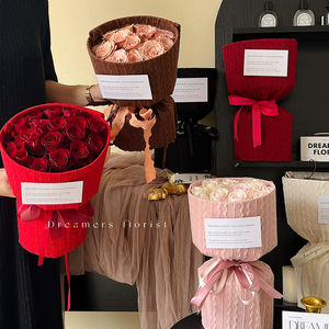 Waterdicht Kersenpapier Bloem Boeket Verpakking Creatief Holle Katoenen Bloemenbakpapier Voor Geschenkverpakking - Product Image 4