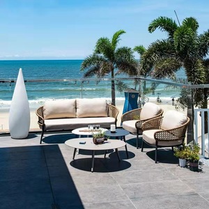 أريكة على الطراز الاسكندنافي للحدائق الخارجية ، بإطار من الألومنيوم ، أريكة من من من من من من من من من من من - Product Image 2