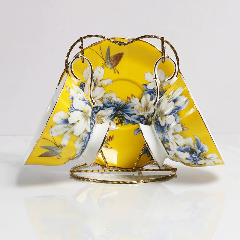 double cup and saucer