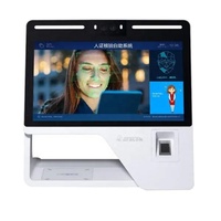 Lecteur de passeport et de carte d'identité à écran tactile de 15,6 pouces, lecteur d'empreintes digitales, scanner de code QR, imprimante, machine OCR pour les douanes et les aéroports