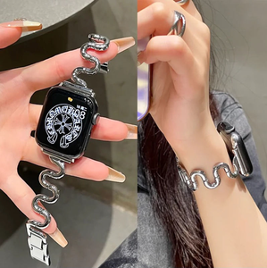 <span class=keywords><strong>Bracelet</strong></span> en acier inoxydable de créativité de mode de coude en forme de S pour <span class=keywords><strong>Apple</strong></span> <span class=keywords><strong>Watch</strong></span> <span class=keywords><strong>Femme</strong></span> <span class=keywords><strong>Bracelet</strong></span> pour Iwatch 10 9 8 7 6 <span class=keywords><strong>SE</strong></span> - Product Image 3