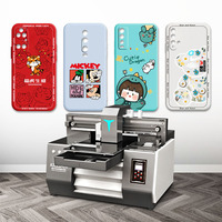 Printer UV Flatbed Digital Mini Resolusi Tinggi A3 Lingya TX800 Print Head Inkjet Otomatis untuk Pencetakan Stiker Label