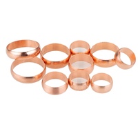 Kepala segel minyak Ferrule tembaga Spacer untuk tekanan rendah pipa tembaga pipa minyak cincin segel Ferrule dalam ukuran 15/16/18/19/20/22/25