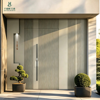Porte en aluminium moulé de haute qualité, motif personnalisé, pour appartements, villas et projets de construction commerciale modernes à Singapour