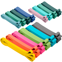 Bande de Résistance en Latex Rose MKAS pour Calisthénie, Fitness, Sport, Entraînement Longue Durée, Pilates, avec Logo