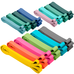 Bandas <span class=keywords><strong>de</strong></span> <span class=keywords><strong>Resistencia</strong></span> <span class=keywords><strong>de</strong></span> Látex MKAS Calisthenics Rosas para Fitness, Deportes, Pilates, Ejercicio, con Logotipo - Product Image 6