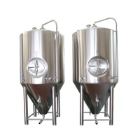 Fermenteur conique hermétique en acier inoxydable sanitaire 304/316 personnalisé de 500 L pour bière, café, vin, eau – Neuf