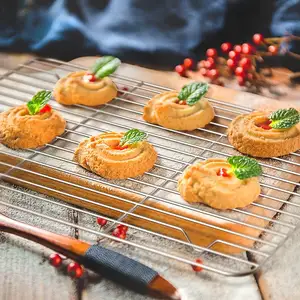 Minikühlserver-Rack Bäckerei Plätzchen Drahtkühlgerät Edelstahl Kühlgerät zum Backen