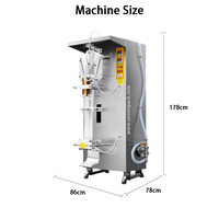 Machine de remplissage et de scellage de sachets liquides en promotion / Machine d'emballage d'eau en sachet / Machine automatique de découpe d'eau liquide en sachet