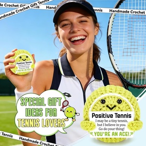 ของตกแต่งเทนนิสโครเชต์แฮนด์เมดสุดฮา ของขวัญสร้างแรงบันดาลใจสำหรับผู้หญิง ผู้ชาย วัยรุ่น เพื่อน ลูกชาย พี่ชาย แฟนสาว และแฟนหนุ่ม - Product Image 6