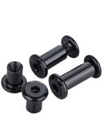 Vis et écrous de connexion pour meubles M3 M4 M5 M6 M8 M10, en acier, à tête cylindrique plate, avec écrou à douille, vis de fixation
