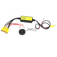 Caja de interruptor de vídeo para coche, Control remoto inalámbrico, inteligente, Cuatro en Uno, interruptor de vídeo de marcha atrás