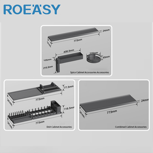 ROEASY Système de mécanisme de levage d'armoires de cuisine modulaires Organisateur de stockage <span class=keywords><strong>Armoire</strong></span> de levage intelligente verticale - Product Image 5