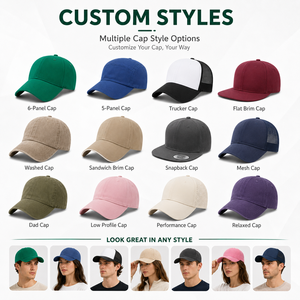 Ajustable Unisex Hombres Bordado Logo Sport Sombreros Personalizado 5 Panel Blanco Gorra de béisbol - Product Image 4