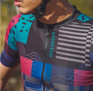 <span class=keywords><strong>Monton</strong></span> OEM-ropa de <span class=keywords><strong>ciclismo</strong></span> transpirable personalizada para hombre, camiseta de manga corta sin costuras con estampado de sublimación - Product Image 4