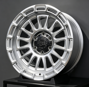 Cerchi in Lega Pressofusa 17/18 Pollici 8.5J <span class=keywords><strong>per</strong></span> Fuoristrada 4x4, ET 0/10/15/20, 5/6 Fori, Nero Opaco/Bronzo Sabbiato/Argento <span class=keywords><strong>per</strong></span> SUV e Pickup - Product Image 2