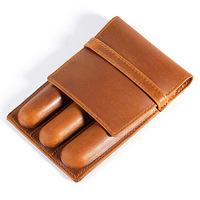 Pochette et porte-stylo en cuir Crazy Horse vintage, fabriqués à la main, authentiques, organisateur rétro pour étudiants et professionnels, tailles S/M/L, cadeau unique