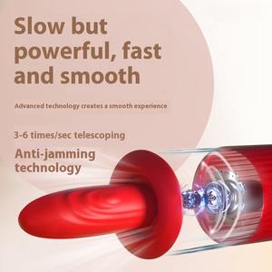 Giocattolo di masturbazione femminile adulto vibrante inserimento del pene artificiale retrattile automatico - Product Image 4