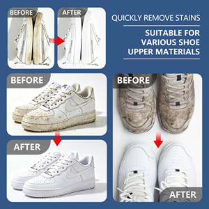 Crema Limpiadora de Zapatos OEM para Zapatos Blancos, Quitamanchas para Cuero, Lona, Malla, Tacones Altos, Fórmula Suave, Marca Privada, 100g - Product Image 4