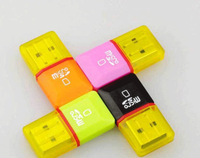 Prix le plus bas Mini Diamond USB 2.0 Hi-Speed mini carte sd lecteur de carte TF