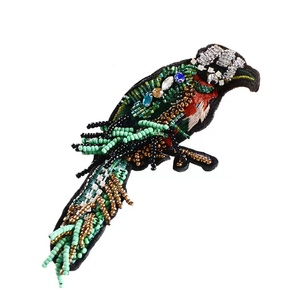 Ngọc trai Rhinestone sequin cổ điển may tùy chỉnh thêu thư S Đính Hạt các bản vá lỗi cho hàng may mặc - Product Image 5