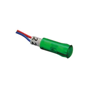 Mini agujero de montaje. 8mm PLN-8 de plástico verde Color de coche lámpara indicador LED de luz