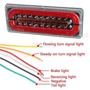 ไฟท้ายรถบรรทุก LED 24V 2 ชิ้น ไฟท้าย ไฟเบรก ไฟเลี้ยว สำหรับรถบรรทุก Kamaz รถพ่วง รถคาราวาน รถบรรทุกขนาดใหญ่ รถแทรกเตอร์ - Product Image 5