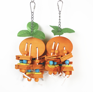 Pet Products Small Middle and Large Size Birds Natural Orange Wood African <strong>Grey</strong> <strong>Parrots</strong> Macaws Cockatoos <strong>Toys</strong> - Product Image 1
