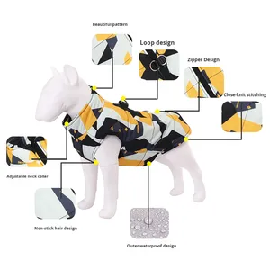 JasonL Sonbahar Kış Klasik Köpek Kedi Ceketi-Çevre Dostu Pamuk Orta/Büyük Irklar S-7XL Bedenler Golden Retriever Labrador Baskılı - Product Image 2